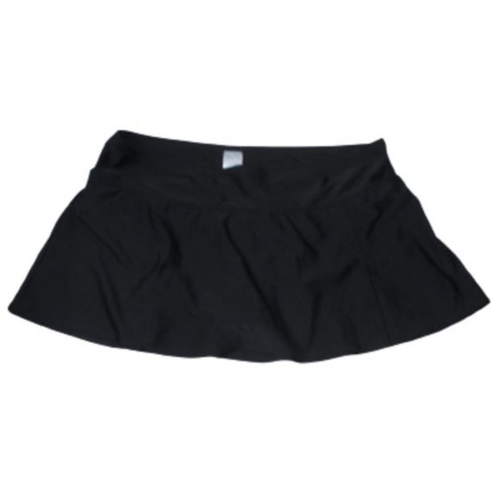 Kona Sol Black Plus Size Swim Skirt 20W/22W - Picture 5 of 5